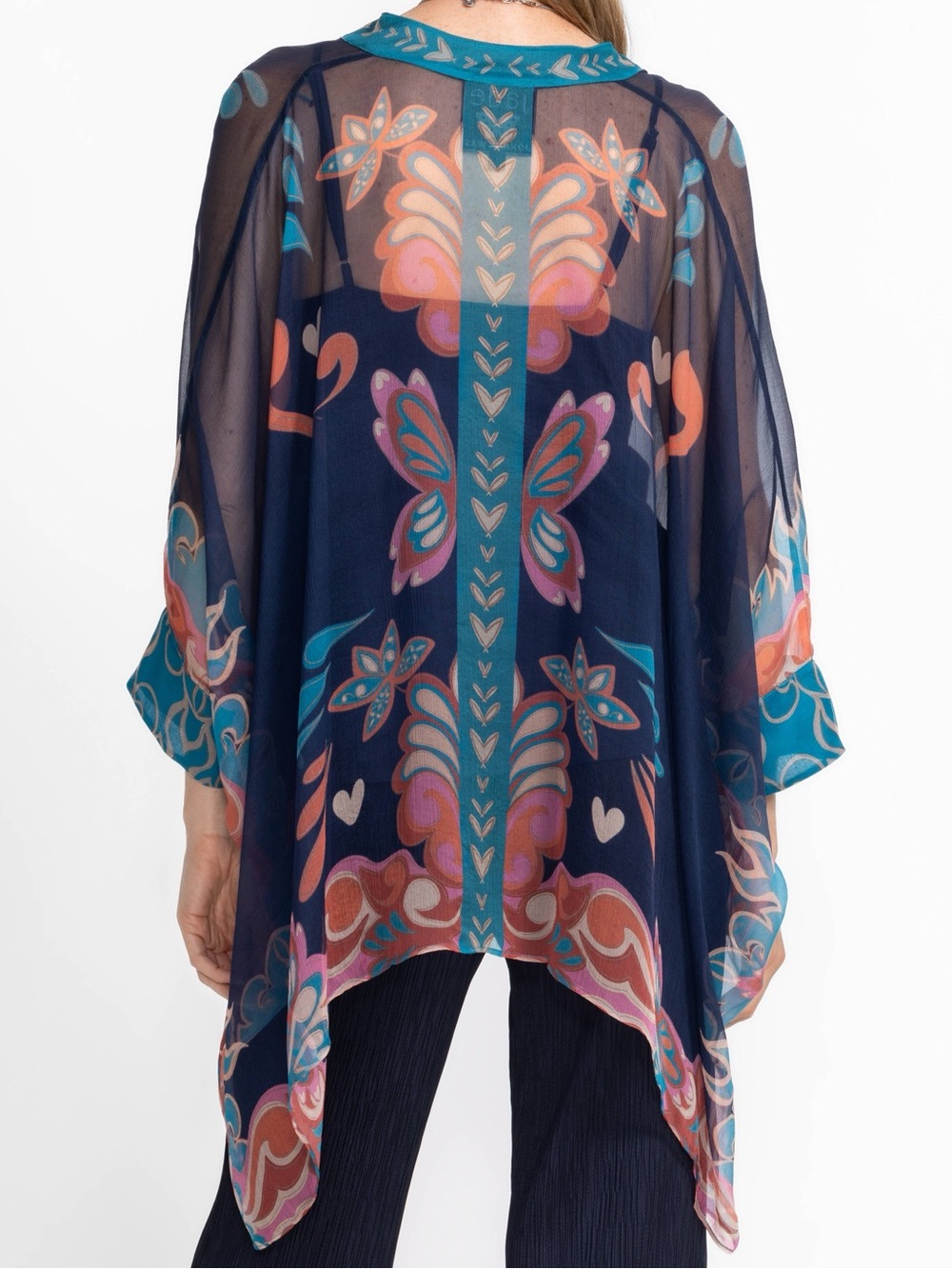 Jade by Johnny Was Katia oversized Silk Blouse - Picture 4 of 9